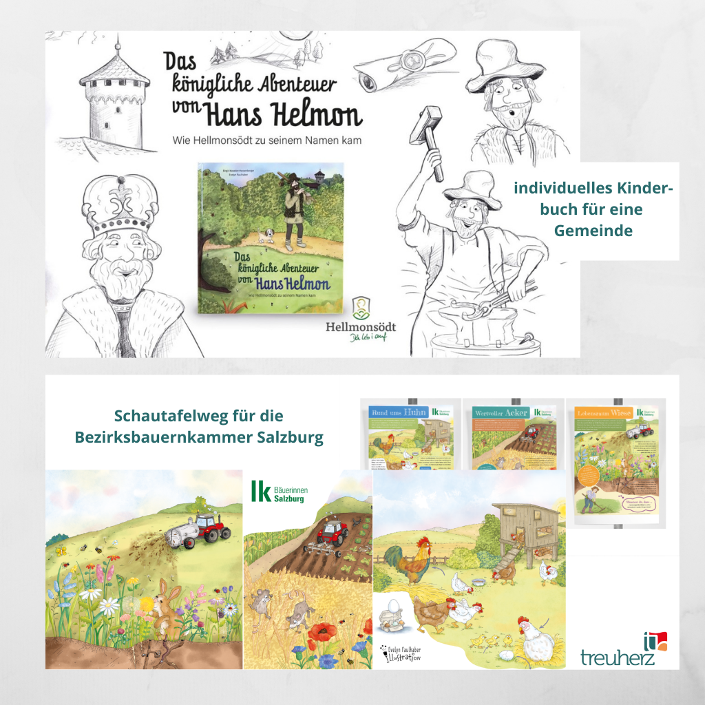 Individuelle Kinderbücher von Treuherz für Gemeinden oder Unternehmen